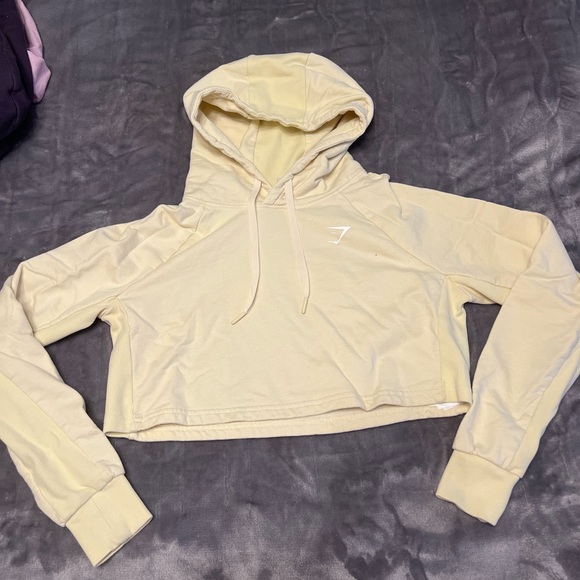 Gymshark Tops - GYMSHARK CROP HOODIE